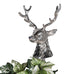 Silver Reindeer Wreath Holder 88cm