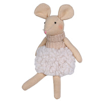 Pink Fluffy Skirt Mouse 19cm | Annie Mo's