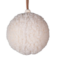 Teddy Fluffy Bauble 9cm | Annie Mo's
