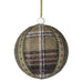 Green Plaid Bauble 8cm