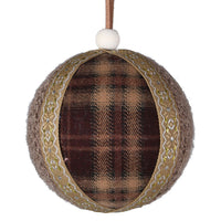 Highland Plaid Bauble 8cm | Annie Mo's