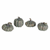 Set of Four Verdigris Pumpkins 7cm | Annie Mo's