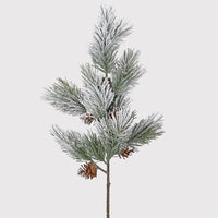 Snowy Pine and Pine Cone Stem 80cm| Annie Mo's