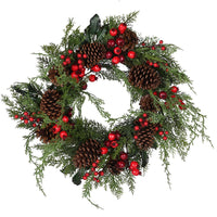 Pine Berry Pomegranate Wreath 55cm | Annie Mo's