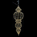 Mains Operated Gold Lit Large Hanging Finial 83cm