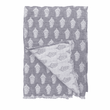 COTTON JACQUARD BHUTTI WASHED GREY THROW 130 X 170CM