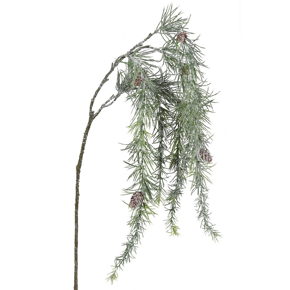 Hanging Pine Spray with Ice 57cm | Annie Mo's