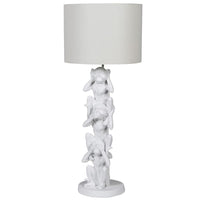 White Monkey 'No Evil' Stacked Lamp 88cm | Annie Mo's
