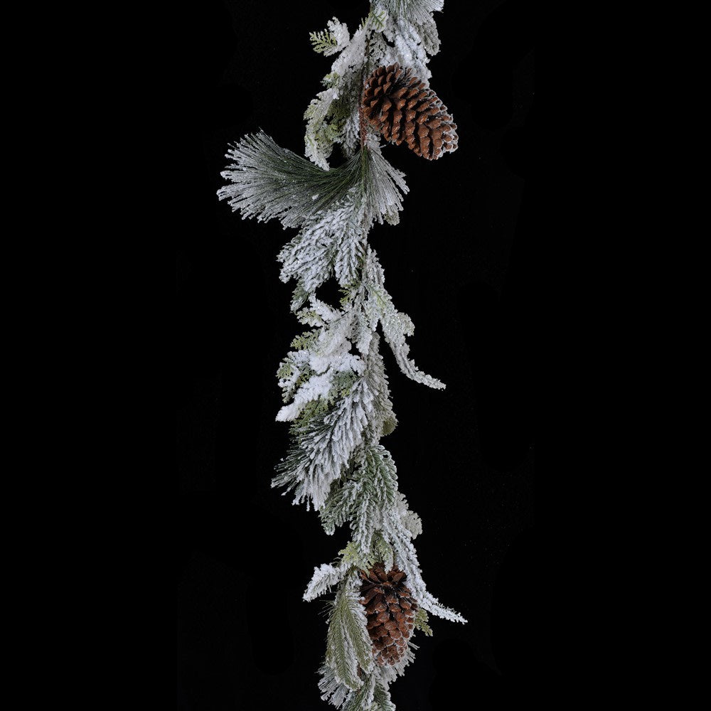 Snowy Pine Garland 180cm | Annie Mo's