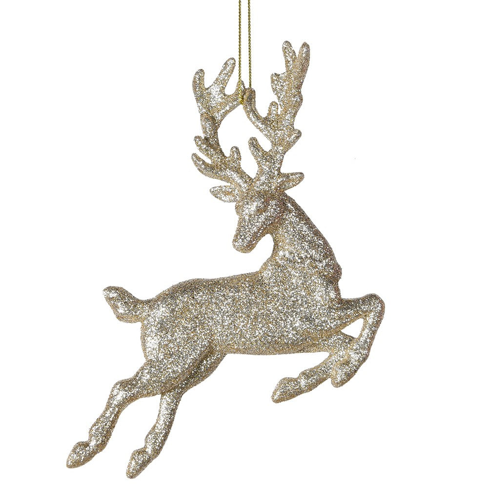 Glitter Prancing Reindeer 13cm | Annie Mo's