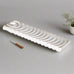 Cream Ripple Incense Holder and Ash Catcher 21cm | Annie Mo's