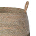Set of Three Rush Round Taupe Baskets