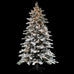 7.5ft. 500 LED Lit Flocked Tree 229cm | Annie Mo's