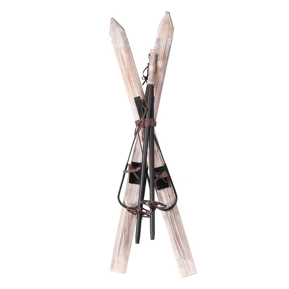 Pair of Decorative Wooden Skis 92cm | Annie Mo's