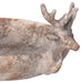 Distressed Stoneware Christmas Deer Plate 30cm