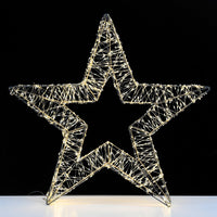 800 LED Warm White 3D Star 55cm