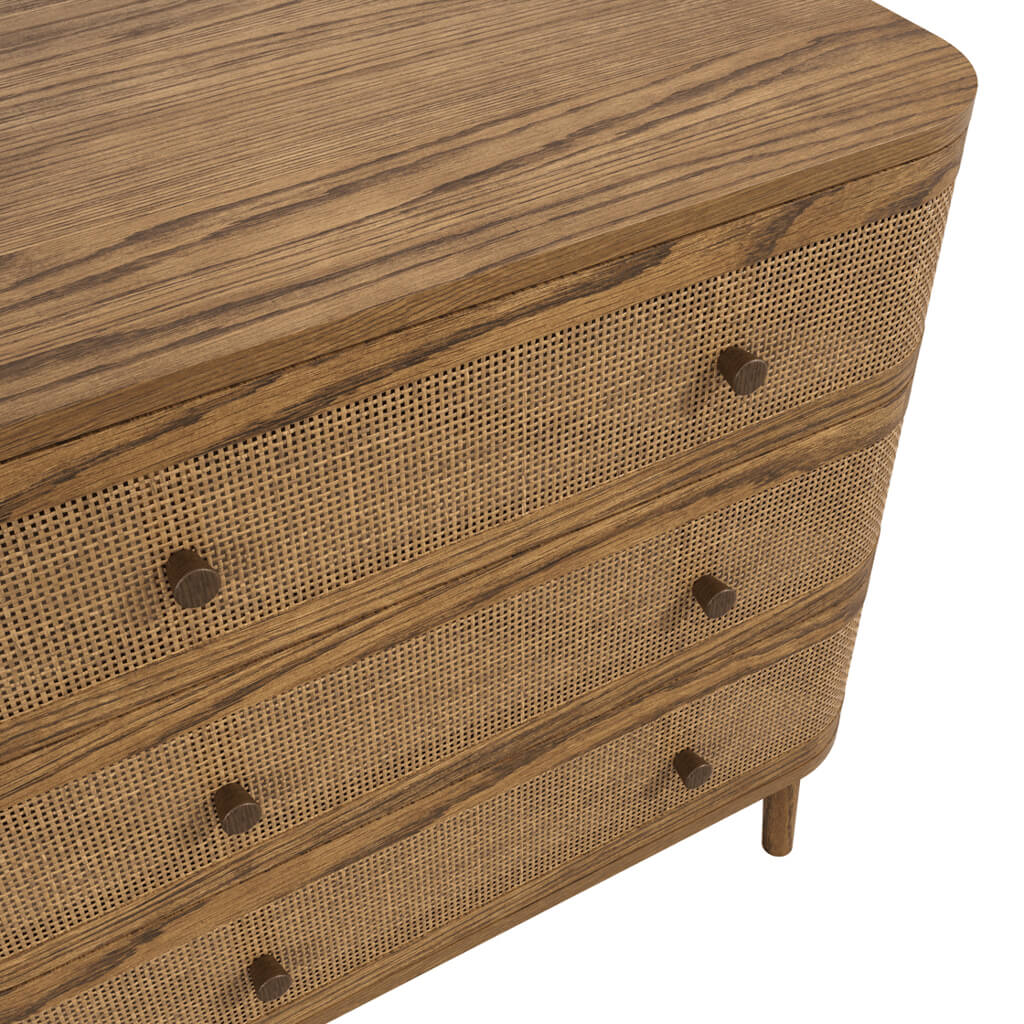 Cayman Smoked Chest of Drawers 80cm-D