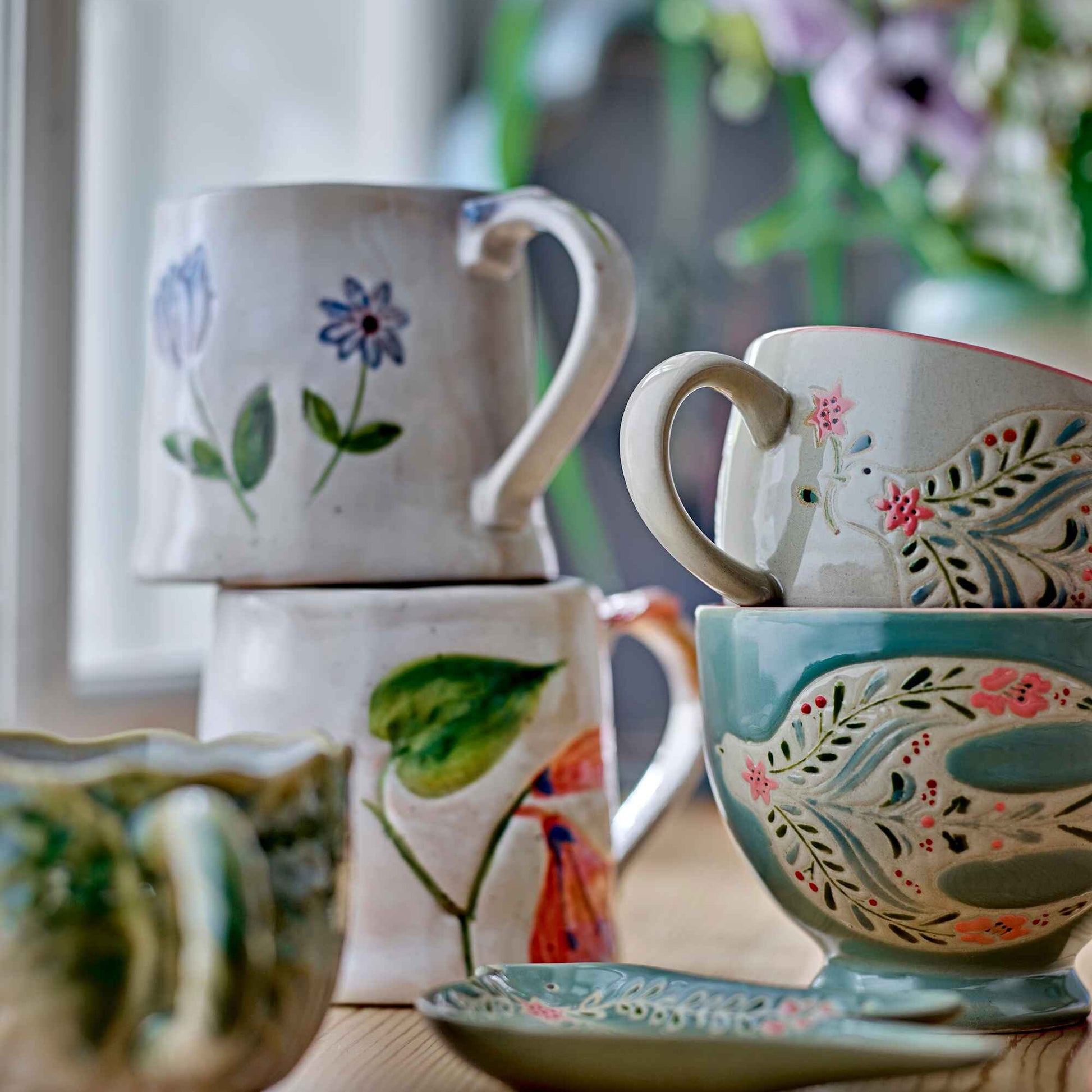 Camilla Mug, Multi, Stoneware | Annie Mo's-F