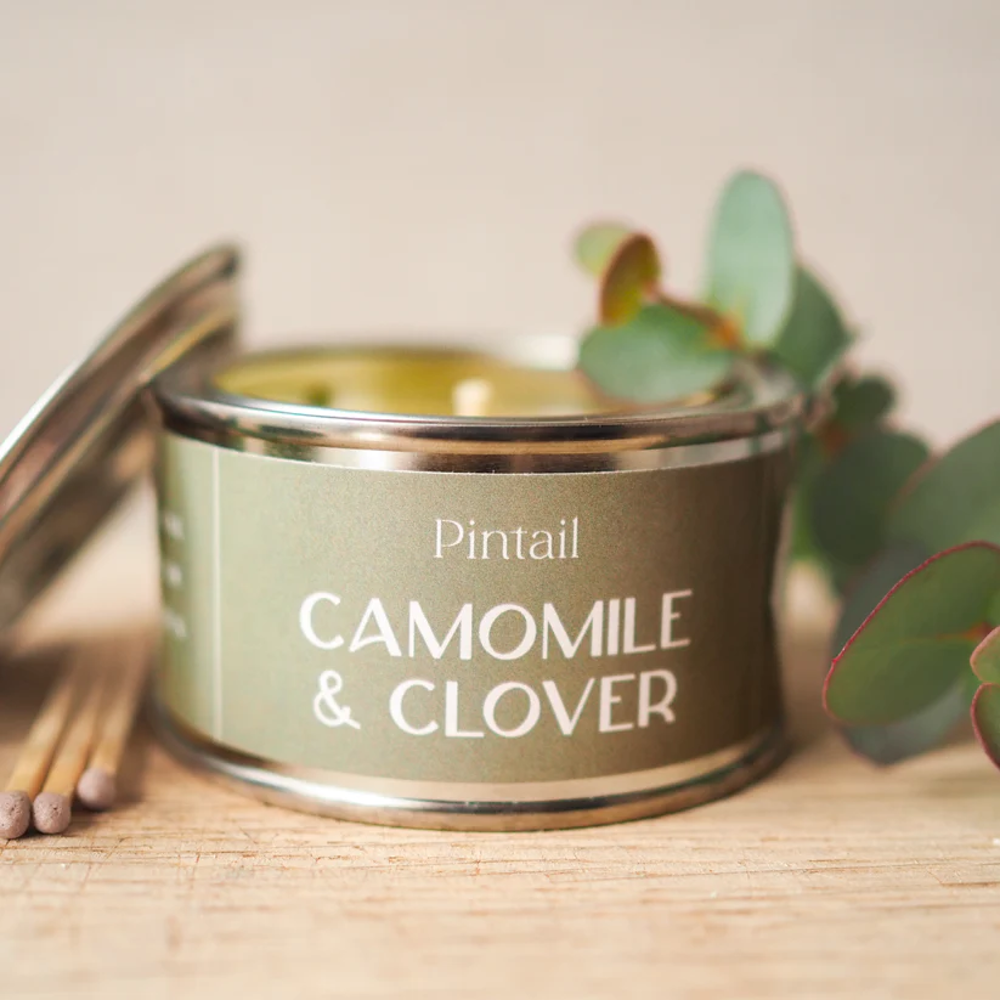 Camomile and Clover Paint Pot Scented Candle