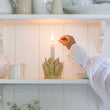 Candle Holder Petals Yellow Medium | Annie Mo's