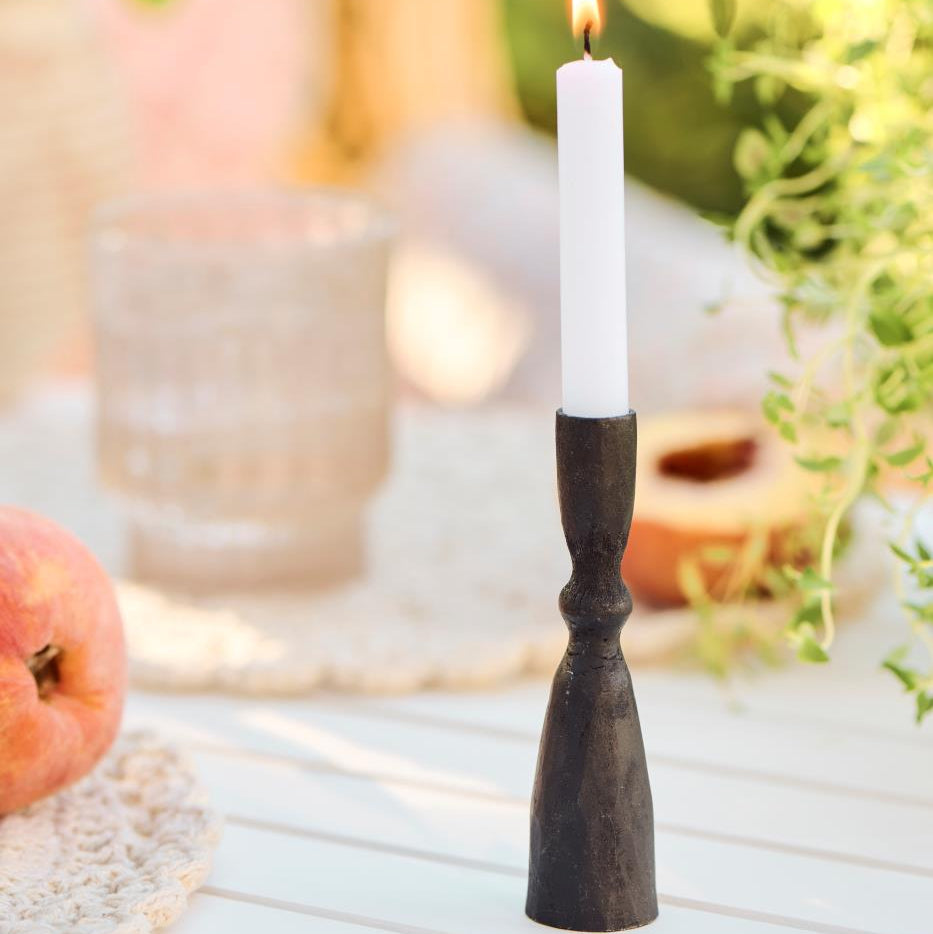 Candle Holder for Taper Candles with Hammered Surface 10cm | Annie Mo's