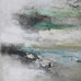 Celadon Abstract Textural Painting 120cm B