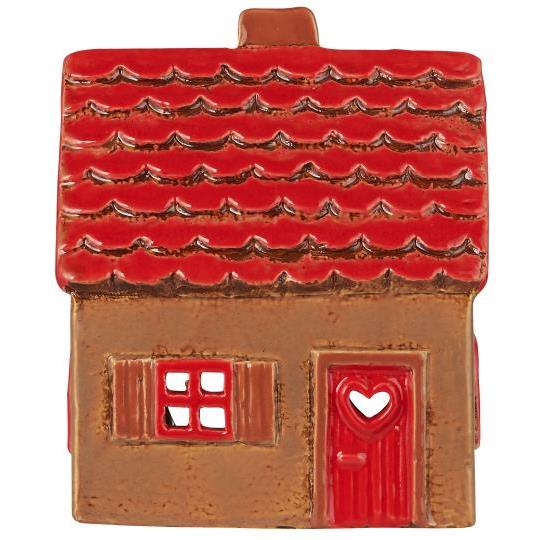 Ceramic House with Red Rood and Red Door 14cm | Annie Mo's-c