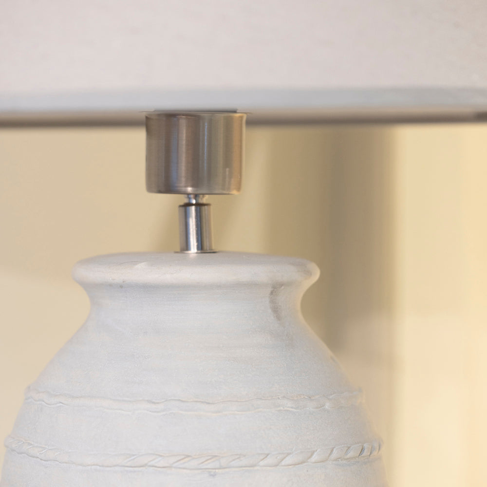 Ceramic Lamp Millie With Cream Shade 58cm