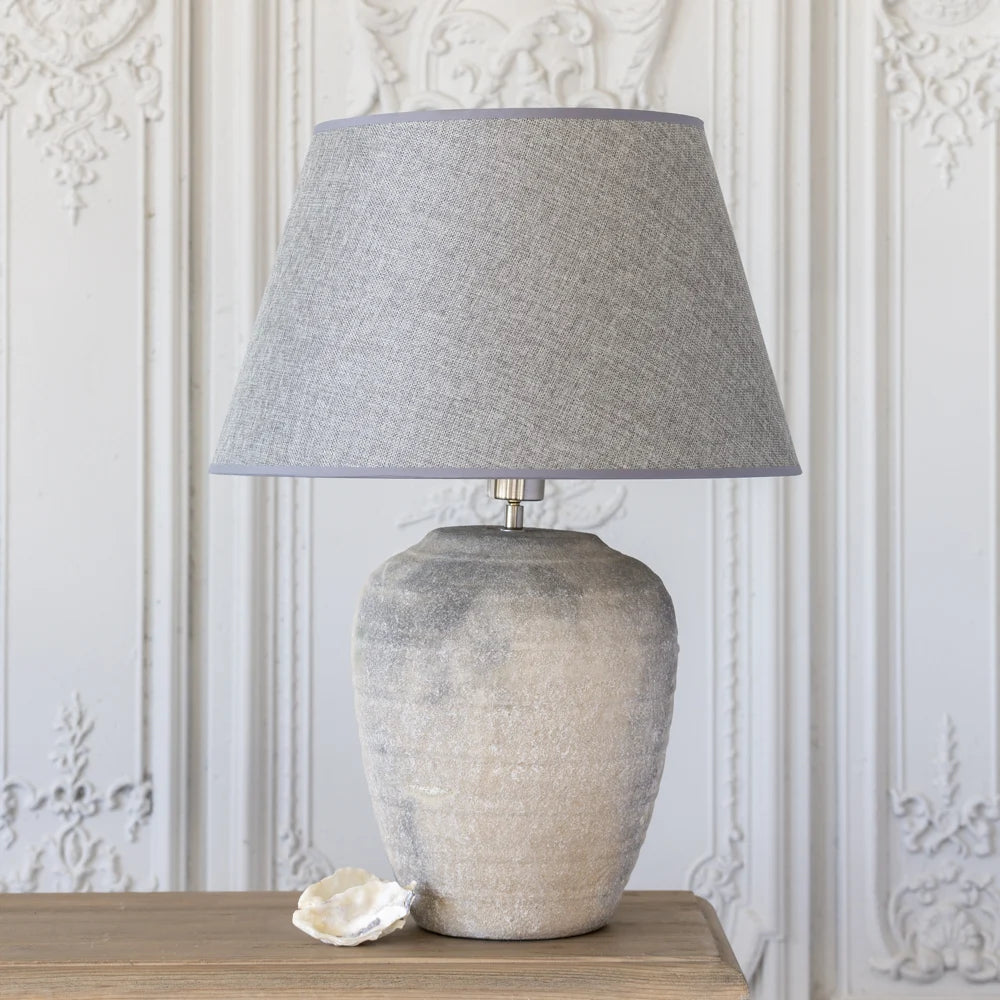 Ceramic Lamp with Dark Grey Shade 59cm | Annie Mo's-2