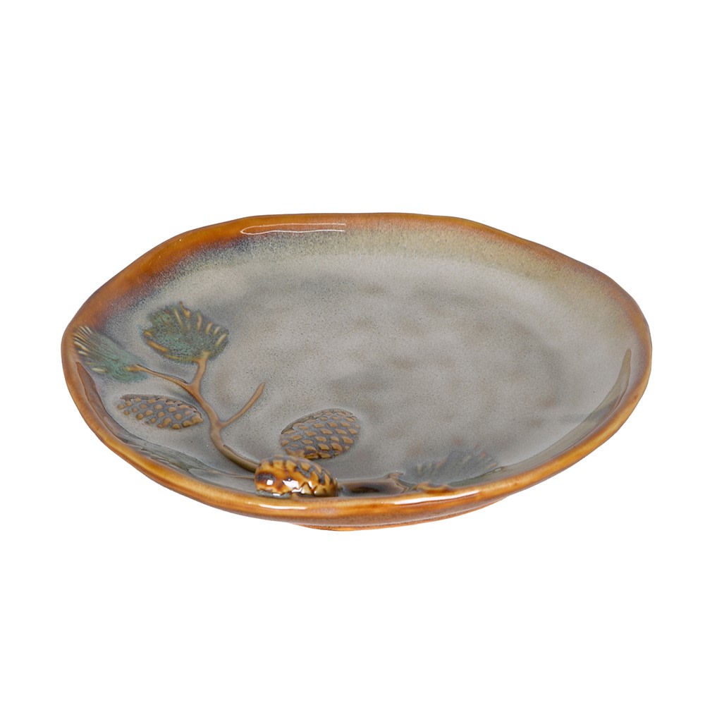 Ceramic Pine Cone Plate 15cm | Annie Mo's