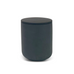 Ceramic Pot Candle - Matt Graphite Black with Lid - Black Pomegranate