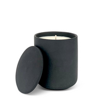 Ceramic Pot Candle - Matt Graphite Black with Lid - Black Opium | Annie Mo's