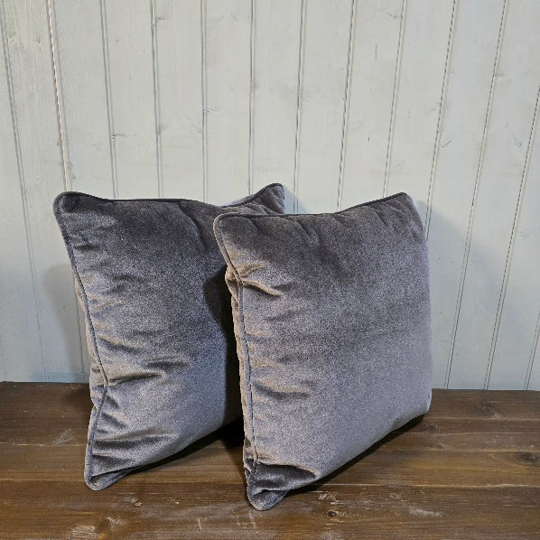 Charcoal Square Cushions 1