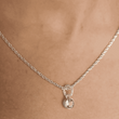 Charm Necklace Blue Topaz and Silver | Annie Mo's