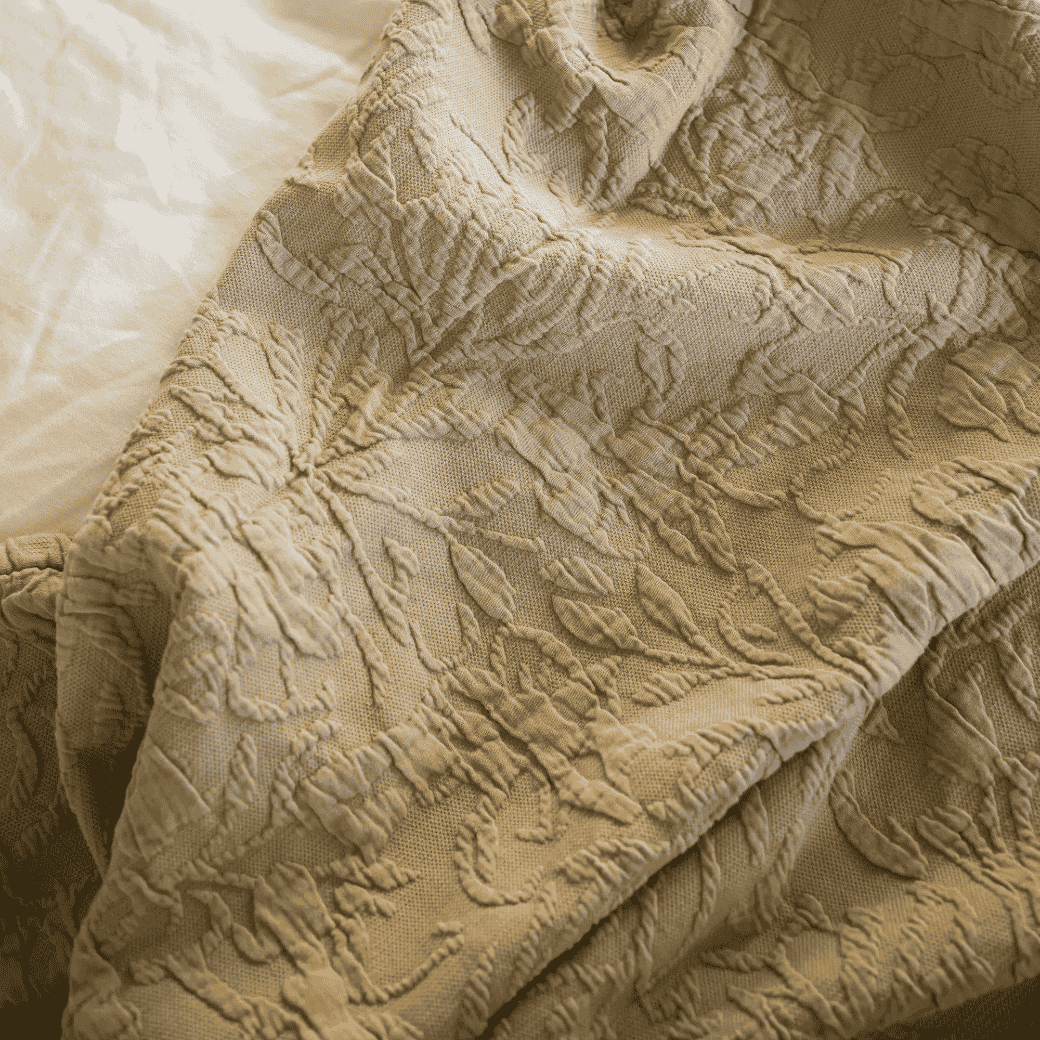 Chatsworth Bedspread - Faded Olive 220 x 230cm-B