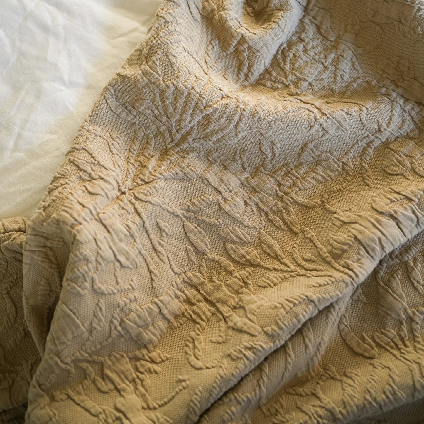 Chatsworth Bedspread - Faded Olive 220 x 230cm