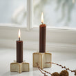 Chocolate Rustic Dinner Candle 18cm | Annie Mo's-3