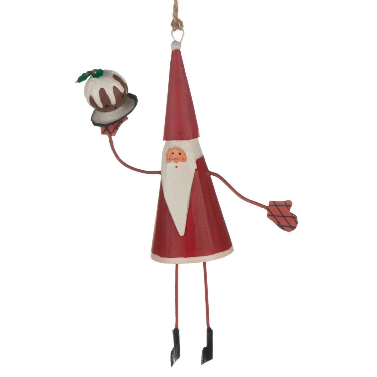 Christmas Pudding Santa 16cm | Annie Mo's