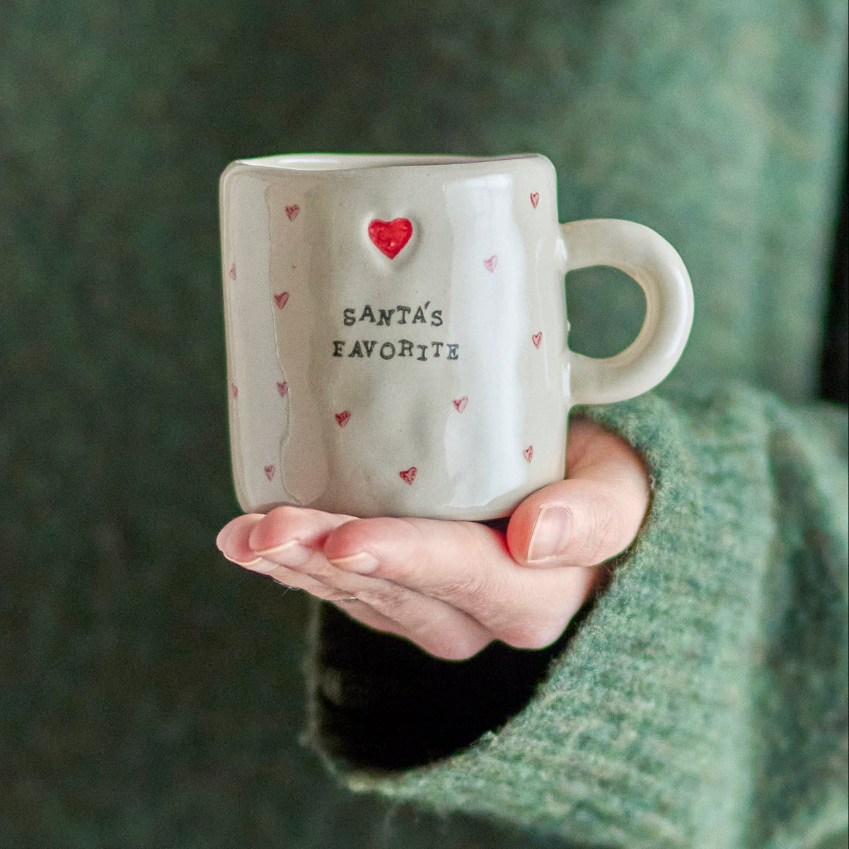 Christy Mug, White Stoneware - Style Choice-G
