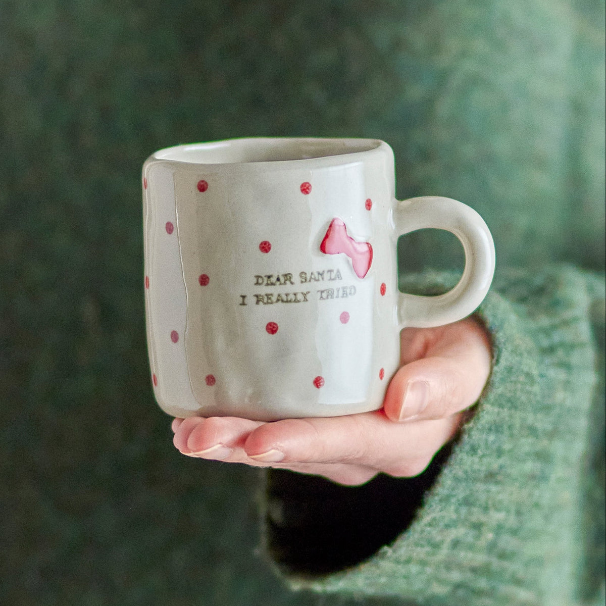 Christy Mug, White Stoneware - Style Choice-I