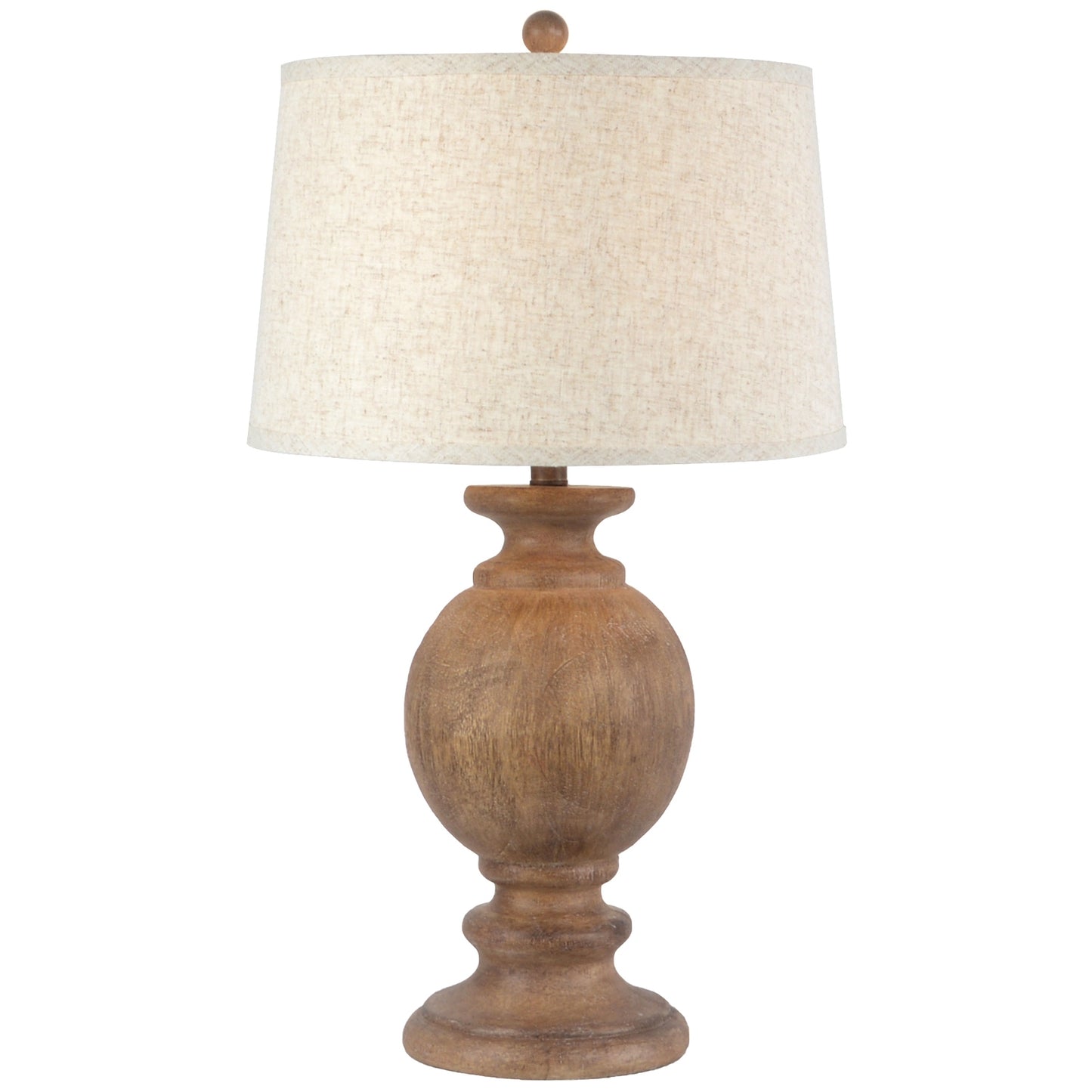 Clarion Table Lamp With Edged Linen Shade 71cm