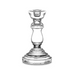 Classic Glass Candlestick - Clear 18cm