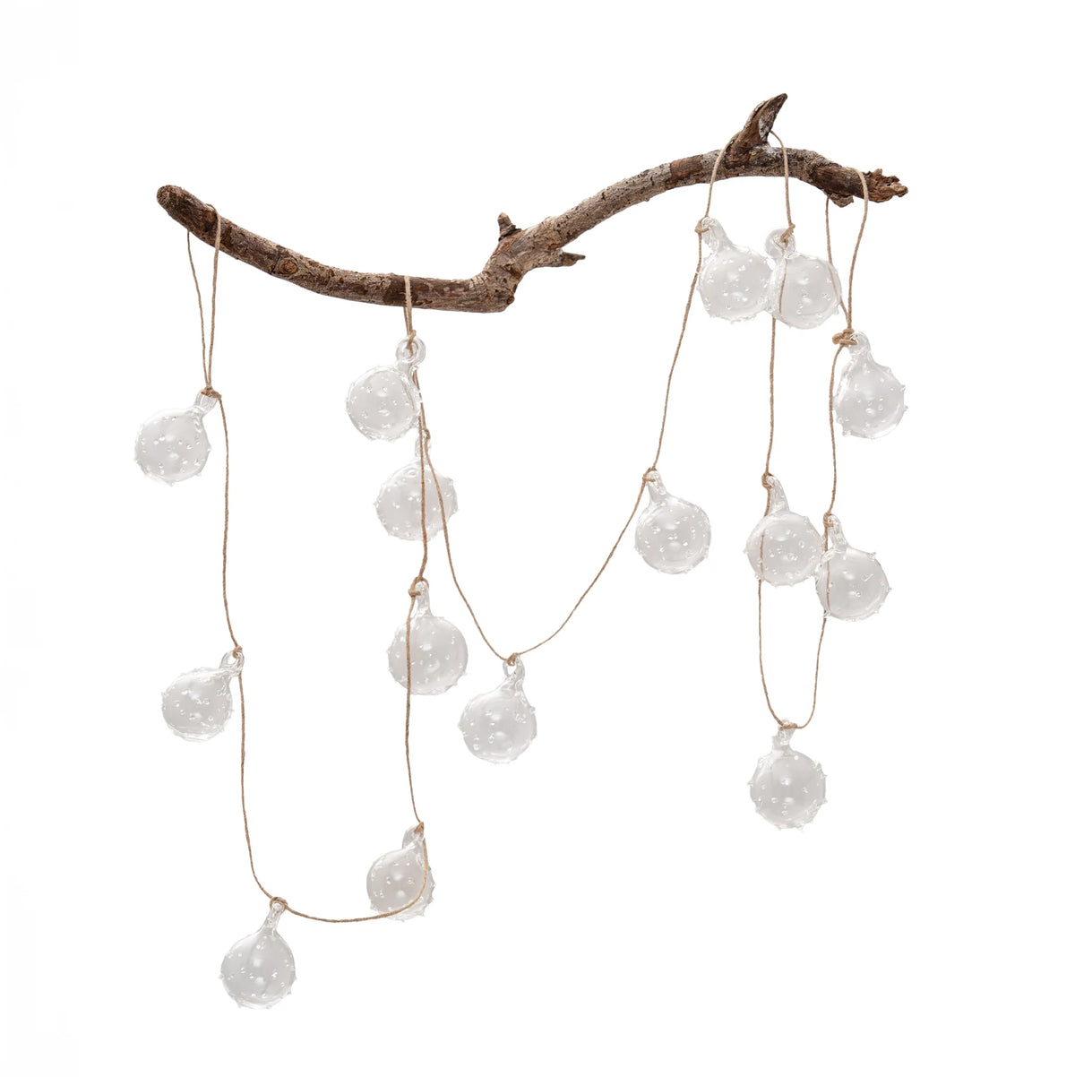 Clear Furrow Glass Garland 59cm | Annie Mo's