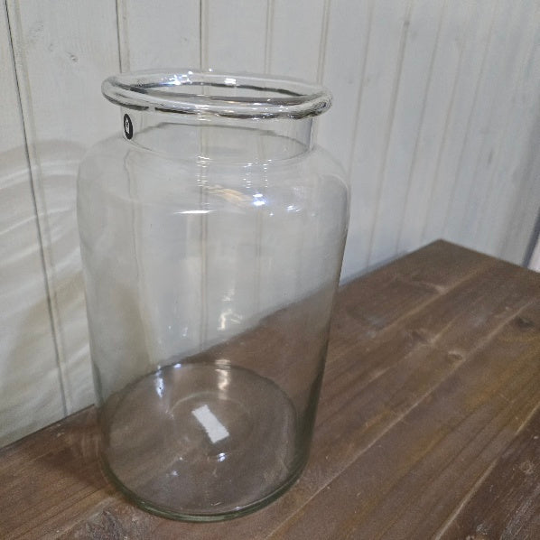 Clear Glass Vase 28cm-E
