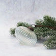 Clear Ribbed Lantern Christmas Bauble 8cm | Annie Mo's