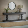 Clovelly Large Distressed Black Console Table 240cm | Annie Mo's B
