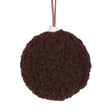 Cocoa Fluffy Bauble 8cm