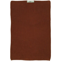 Cognac Knitted Hand Knitted Hand Towel | Annie Mo's