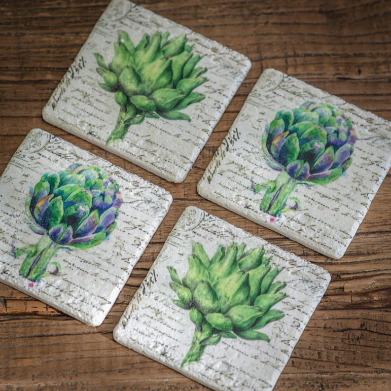 Colton Artichoke Coasters 11cm B | Annie Mo's