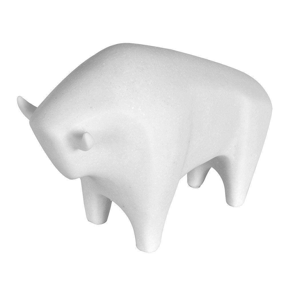 Composite Quartz Bull 29cm Wide